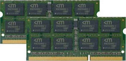 Mushkin 8GB DDR3 RAM με 2 Modules (2x4GB) και Συχνότητα 1066MHz για Laptop