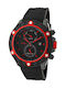 Redline RL-10108 Watch with Black Rubber Strap