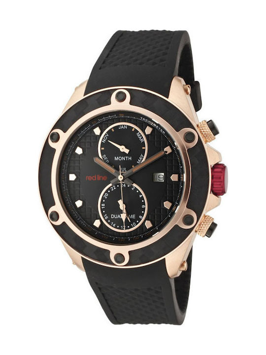 Redline RL-10114 Watch with Black / Black Rubber Strap