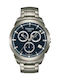 Tissot Мъжки Часовник 43мм Хронограф На Батерия със Сребрист Металик Гривна