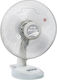 Juro-Pro Aeraki Επιτραπέζιος Ανεμιστήρας 50W Διαμέτρου 40cm Λευκός