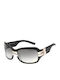 Versus by Versace Women's Sunglasses with Black Plastic Frame and Black Lens