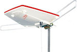 Tele Camping CAMPING Outdoor TV Antenna (Does not Require Power Supply) White