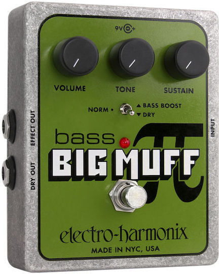 Electro-Harmonix Bass Big Muff Pi Pedals Effect Distortion Electric Bass