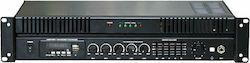 Hentr MPA-300QUF Ολοκληρωμένος Μικροφωνικός Ενισχυτής με 5 Ζώνες 150W/100V και Συνδέσεις USB/FM