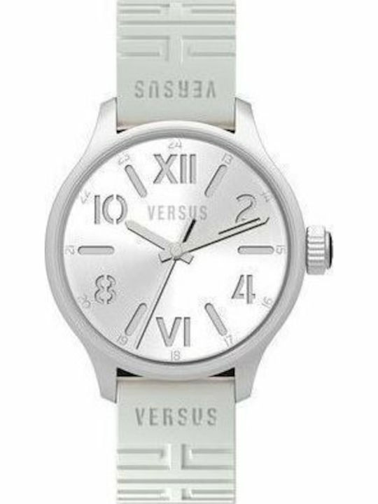 Versus by Versace 3C7040 Damen Uhr mit Weiß Kautschukarmband