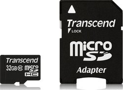 Transcend Premium microSDHC 32GB Klasse 10 Hohe Geschwindigkeit mit Adapter