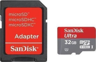 Sandisk SDSDQUA-032G microSDHC U1 UHS-I 30MB/s με αντάπτορα