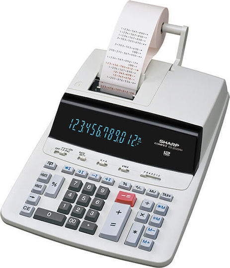 Sharp CS-2635E Calculator Receipt Paper Roll 12 Digits in White Color 1pcs