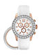 Marc Ecko Watch Chronograph with White Rubber Strap