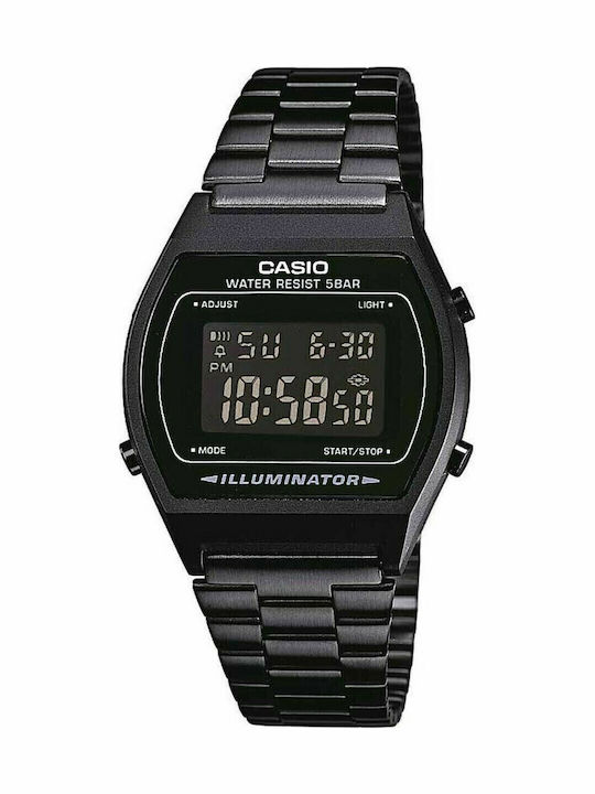 Casio Vintage Edgy Digital Men's Watch 35mm Battery with Black Metal Bracelet