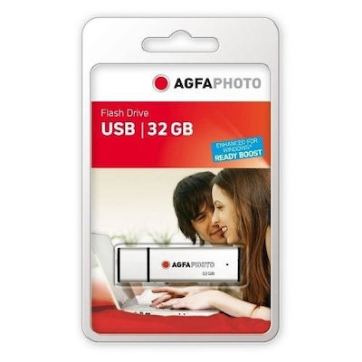 AgfaPhoto 32GB USB 2.0 Stick Ασημί