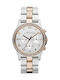 Marc Jacobs Γυναικείο Ρολόι 38mm Χρονογράφος Μπαταρίας με Ασημί Μεταλλικό Μπρασελέ