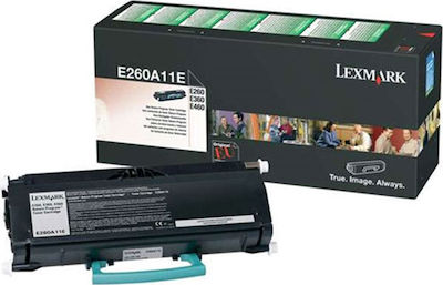 Lexmark E260A11E Toner Laser Εκτυπωτή Μαύρο Return Program 3500 Σελίδων