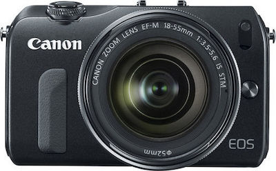 Canon Mirrorless Φωτογραφική Μηχανή EOS M Crop Frame Black