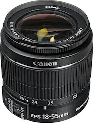 Canon Crop Camera Lens EF-S 18-55mm f/3.5-5.6 IS II Standard Zoom for Canon EF-S Mount Black