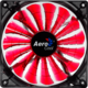 Aerocool Shark Fan 12cm LED Devil Red Edition Case Fan 120mm (1500rpm / 82.6cfm) με Κόκκινο Φωτισμό και Σύνδεση 3-Pin Κόκκινο