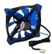 Inter-Tech N-120-B 3-Pin Blue Lighting Case Fan Blue