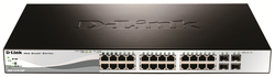 D-Link DGS-1210-28P Verwaltet L2 PoE+ Switch mit 28 Ports Gigabit (1Gbps) Ethernet und 4 SFP Ports