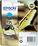Epson 16XL Μελάνι Εκτυπωτή InkJet Κυανό (C13T16324010 C13T16324012)
