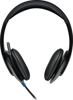 Logitech H540 On Ear Multimedia Headphone with Microphone USB-A