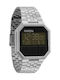 Nixon A-158-000 Digital Uhr Batterie mit Silber Metallarmband A158-000-00