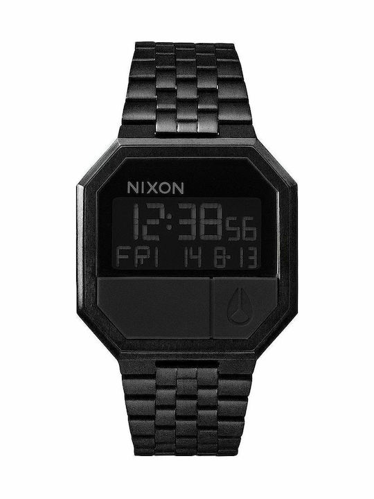 Nixon A-158-001 Digital Men's Watch 38mm Battery with Black Metal Bracelet