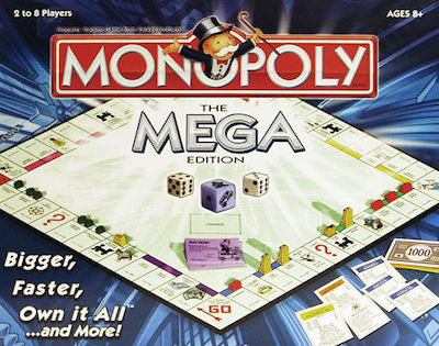 Winning Moves Brettspiel Monopoly: The Mega Edition für 2-8 Spieler 8+ Jahre (EN)