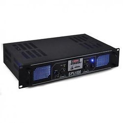 Skytec SPL-700 PA Power Amplifier 2 Channels 350W/4Ω 250W/8Ω with Cooling System Black