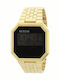 Nixon Digital Men's Watch 38mm Battery with Gold Metal Bracelet