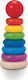 Plan Toys Stacking Toy Πυραμίδα Kρίκων made of Wood for 24++ Months