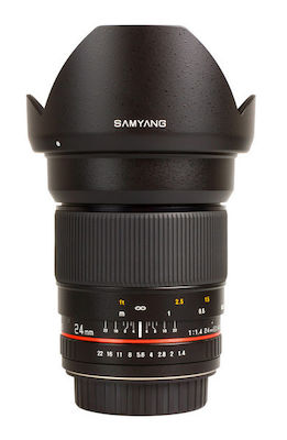 Samyang Full Frame Camera Lens 24mm f/1.4 ED AS UMC Steady for Canon EF Mount Black