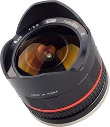 Samyang Crop Camera Lens 8mm f/2.8 UMC II Fisheye for Sony E Mount Black