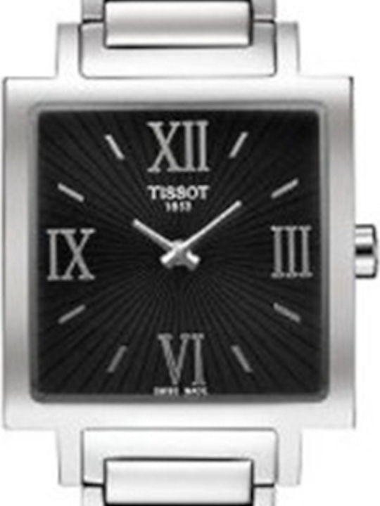 Tissot Дамски Кварцов Часовник със Сребрист Метална Верижка