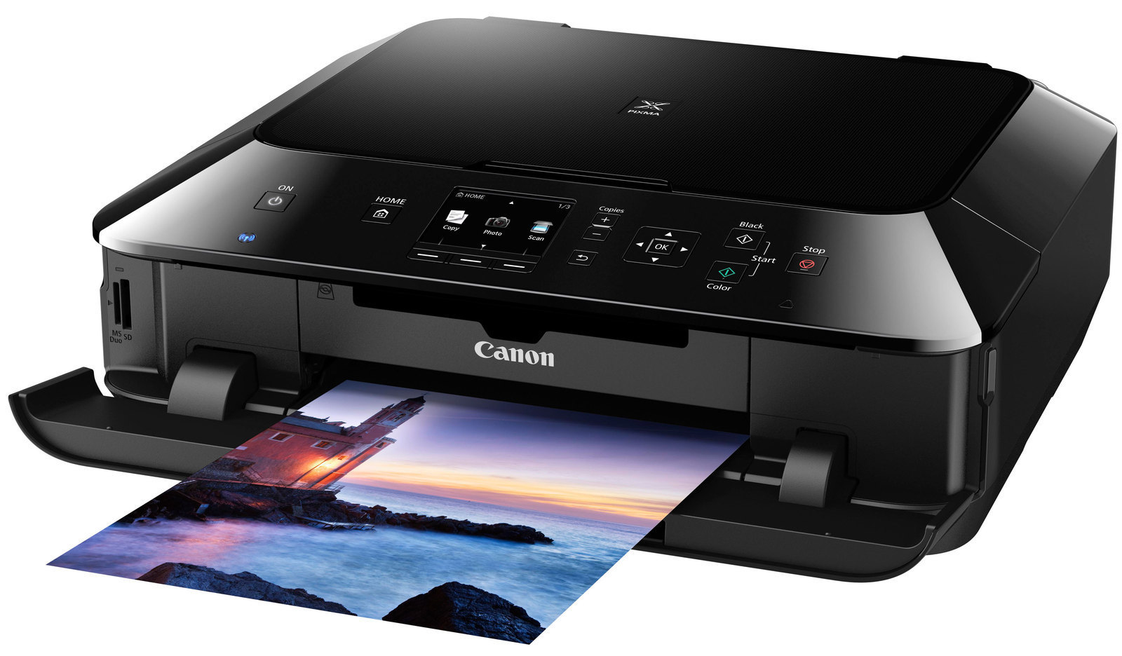 Где кнопка стоп на принтере canon mg2540s