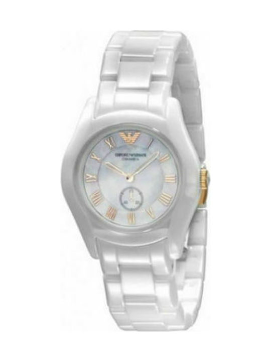 Armani ceramic watch ladies sales