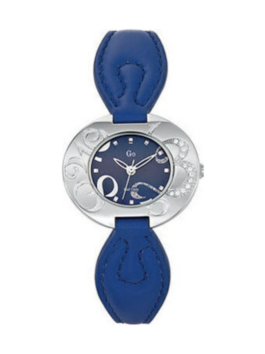Go Girl Only Womens Watch 32.2mm Battery with Blue Leather Strap