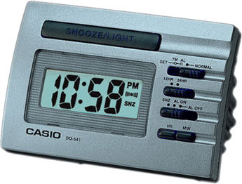 Casio DQ-541D Tabletop Digital Clock Silver DQ-541D-8RDF