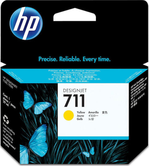 HP 711 Original InkJet Printer Ink Yellow (CZ132A)