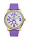 Marc Ecko Crystal The Miami Purple Rubber Strap -