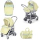 Neonato Synchro Juliet Verstellbar 3 in 1 Baby Kinderwagen Geeignet für Neugeborene Gelb 8.2kg