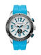 Vogue Watch with Turquoise Rubber Strap 17101.1