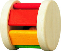 Plan Toys Baby Toy Κύλινδρος made of Wood with Sounds for 0++ Months