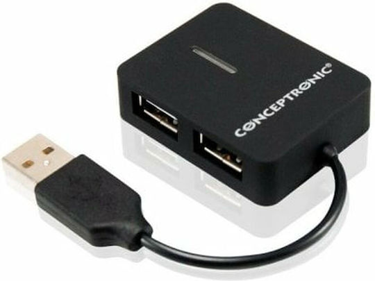 Conceptronic Hub 4 Θυρών USB 2.0 με σύνδεση USB-A