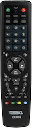 BasicXL Universal Remote Control for CD-DVD Players , TVs Box and Digital Receivers BXL-RC001