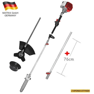 MTX PGT3 Garden Multi Tool Gasoline with Pole Saw and Grass Trimmer