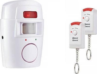 Autonom Drahtlos Alarmsystem mit Bewegungsmelder und 2 Fernbedienungen
