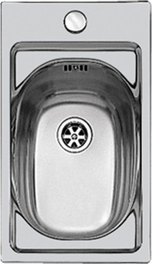 Foster 1000 Drop-In Inox Μ29xΠ50cm Silver