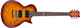 ESP Electric Guitar LTD EC-100QM with HH Pickups Layout, Rosewood Fretboard in Faded Cherry Sunburst