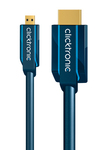 Clicktronic HDMI 2.0 Cable HDMI male - micro HDMI male 5m Black